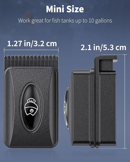 Pawfly Aquarium Magnetic Brush Fish Tank Glass Cleaner 2 Inch 1/5 Inch 10 Gallons