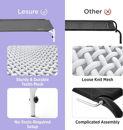 Lesure Elevated Raised Outdoor Dog Bed 41"