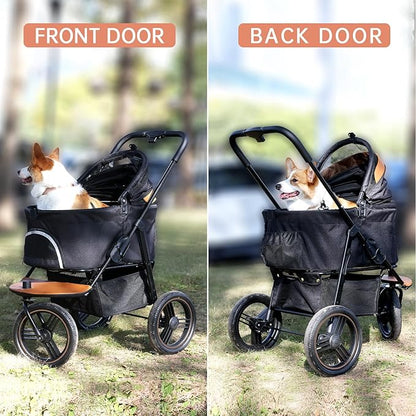 Dog Stroller for Medium Small Dogs 3in1 Pet 3 Wheels