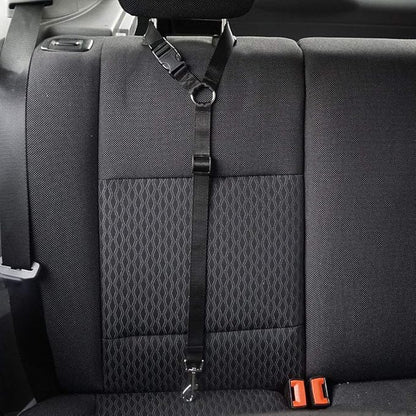 3 Pieces Dog Car Seatbelt Headrest Restraint 2 in 1 Adjustable