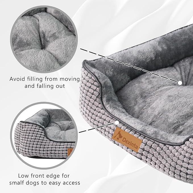 Dog Bed for Small Dogs Cat，20×19x6, Gray