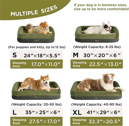Lesure Memory Foam Dog Bed