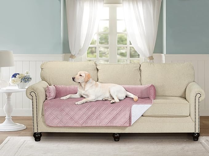 Brilliant Sunshine Premium Pink Silky Velvet Pet Sofa Bed