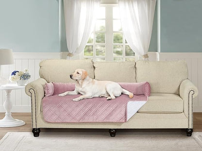 Brilliant Sunshine Premium Pink Silky Velvet Pet Sofa Bed