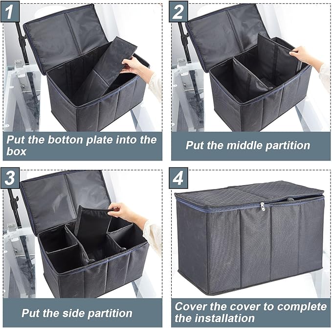 Abbylike 2 Pcs Dog Back Car Seat Extender Pet Seat Extender with Adjustable Storage Bins for Travel