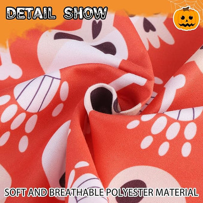 SCENEREAL Halloween Dog Bandana 4 Pack