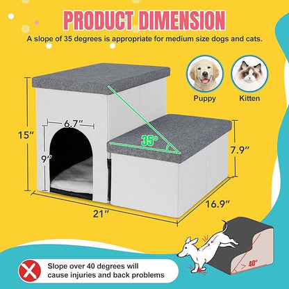 Dog Stairs for High Beds 22 inches(2