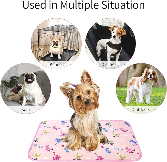 DELIFUR Cat Cooling Mat- Pet Outdoor Summer Cooling Cushion Self Cooling Pad for Cat Puppy Small Dog Machine Washable (Medium