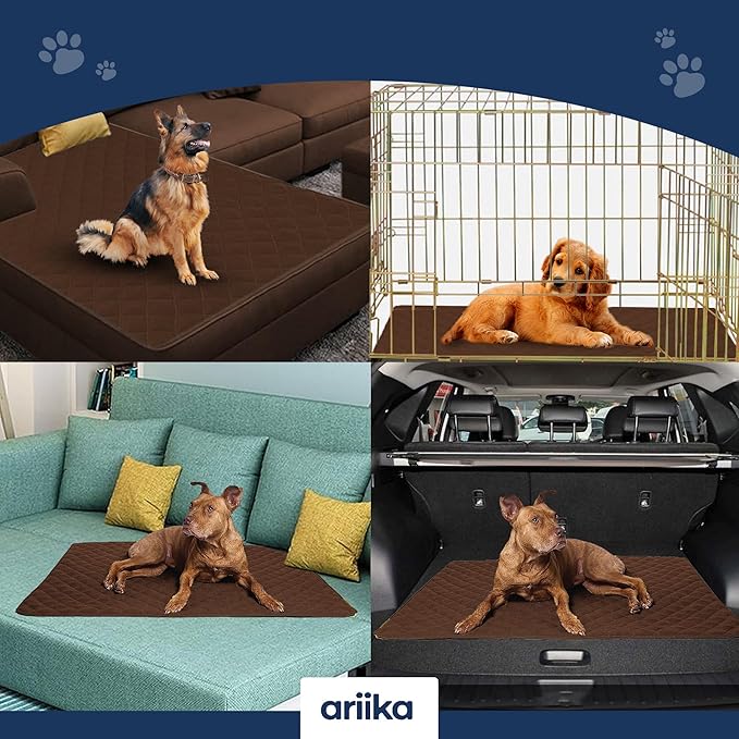 ariika Waterproof Dog Sofa Mat - Durable, Scratch-Resistant - Eco-Friendly Polyester & Cotton Mix, Odor-Free, Ideal for All Breeds - Dog Bed Protector for Sofa, Couch, Floor, Car Seats and Bed