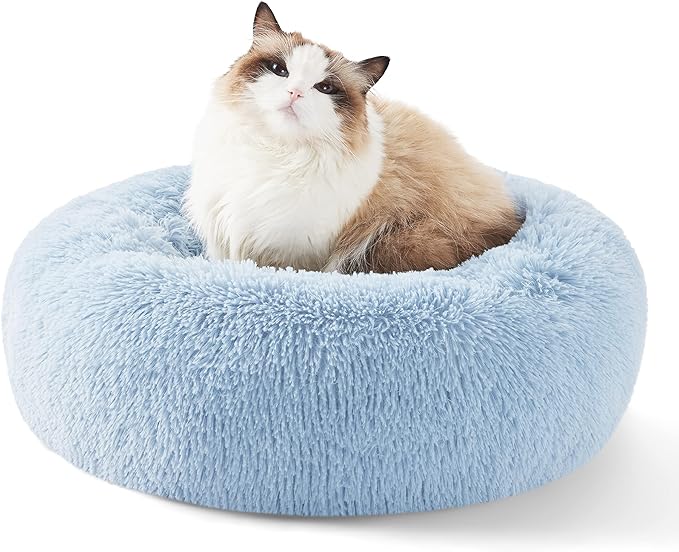 Bedsure Calming Cat Bed for Indoor Cats 15 lbs 20 inches