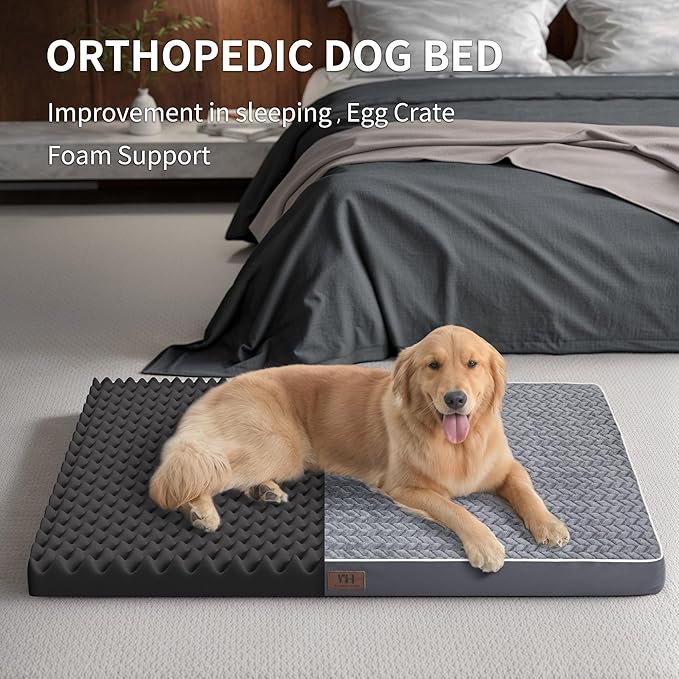Dog Bed Waterproof with Removable Washable Coverfor Large Dogs
