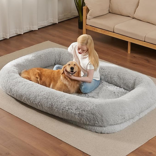 Human Dog Bed for Adult 290 GSM 40D Orthopedic