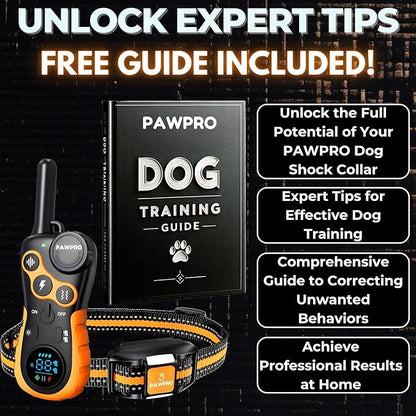 Dog Shock Collar with Remote 4-Mile Range, 124 Training 4 Modes,
