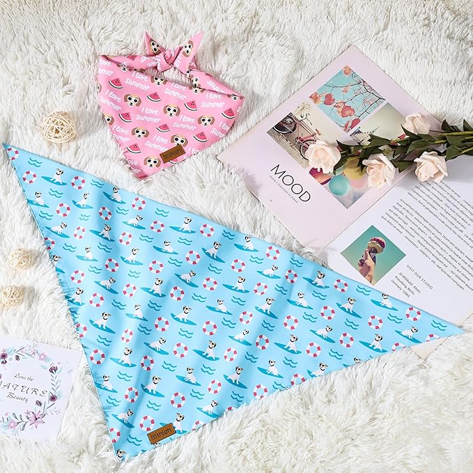 Summer Dog Bandanas 2 Pack