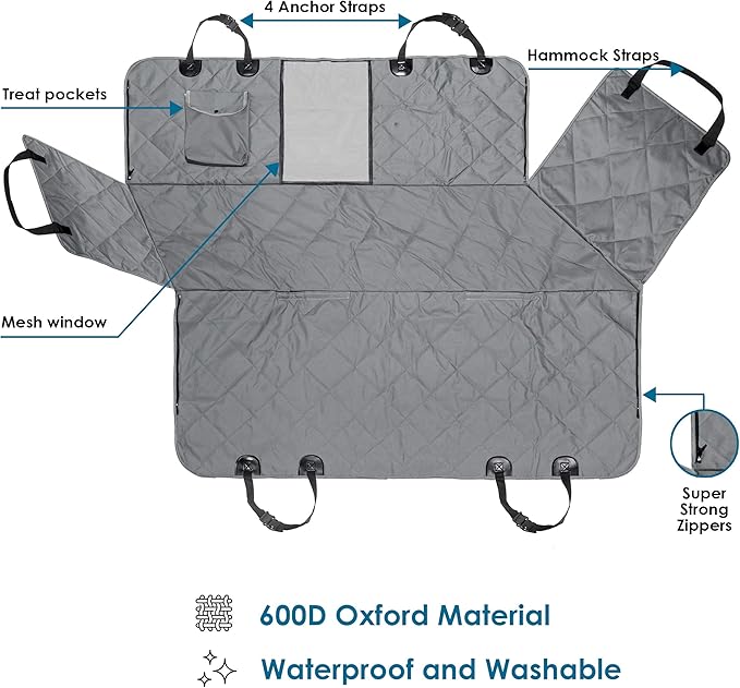 PAWBEE Dog Car Seat Covers