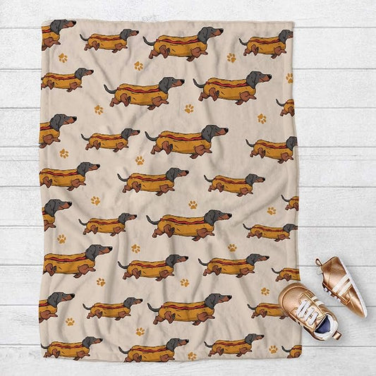 Dachshund Dog Blankets Puppy Blanket 30x40 in