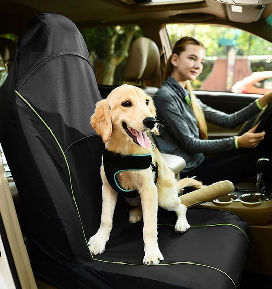 Pet Life ® Open Road Mess-Free Single Seated Safety Car Seat Cover Protector for Dog