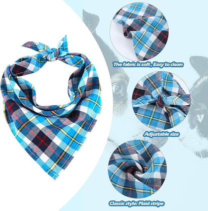 Christmas Dog Bandanas 6 Pieces Style,16.1 Inch)