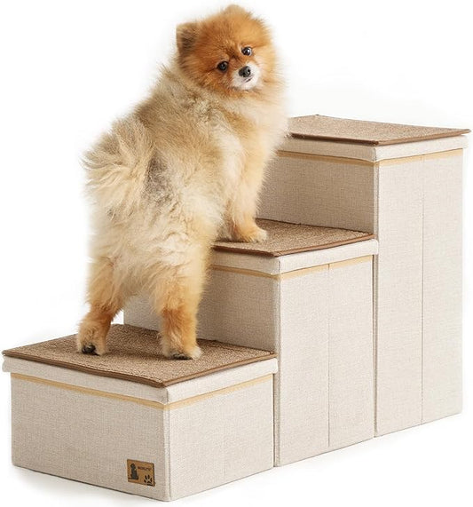 BEDELITE Dog Stairs for Small Medium or Large Dogs 3 Tiers 17" H,