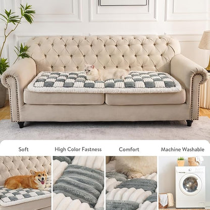 Garden Chic Cotton Protective Couch Cover Blue,70x180 cm/27.6x70.9