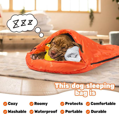 Lifeunion Dog Sleeping Bag with Storage Bag Waterproof