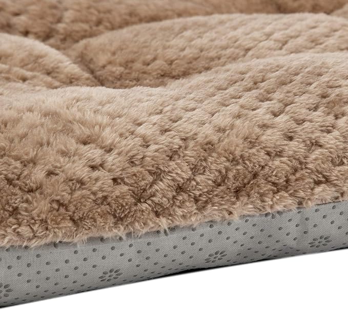 WONDER MIRACLE Fuzzy Deluxe Pet Beds (15" x 23", S-Mocha)