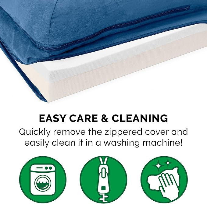 Furhaven Memory Foam Dog Bed for Large Dogs w/ Removable Bolsters & Washable Cover 125 lbs