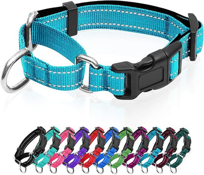 Reflective Martingale Dog Collars. Dog Collar with Quick