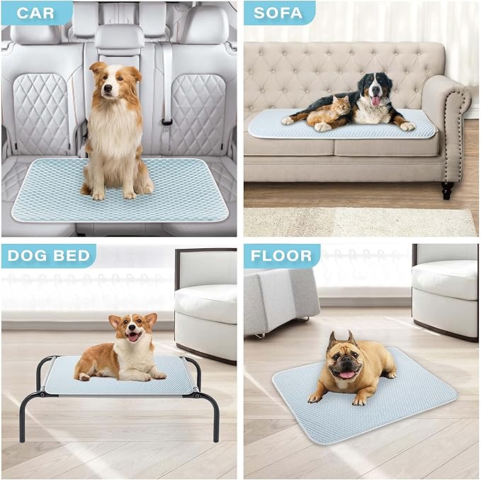 MICROCOSMOS Pet Cooling Mat & Sleeping Pad- Breathable Bubble Surface