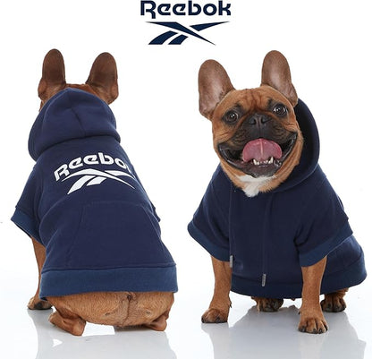 Reebok Dog Hoodie – Fleece Dog Sweater with Leash Hole