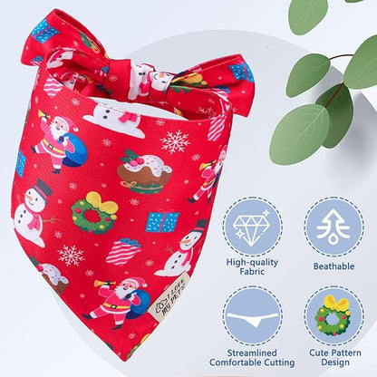 SCENEREAL Christmas Dog Bandana