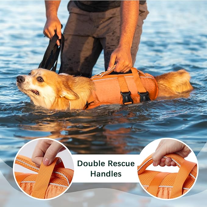 Kuoser Dog Life Jacket High Flotation
