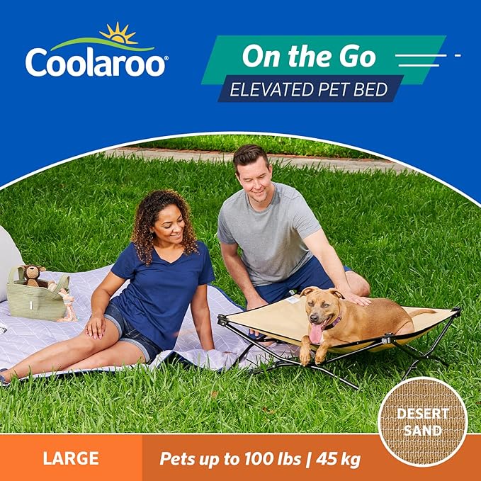 COOLAROO On the Go Cooling Elevated Dog Bed