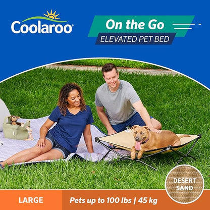 COOLAROO On the Go Cooling Elevated Dog Bed