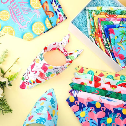 Chunful 100 Pieces Dog Bandanas Bulk Pet Bandanas