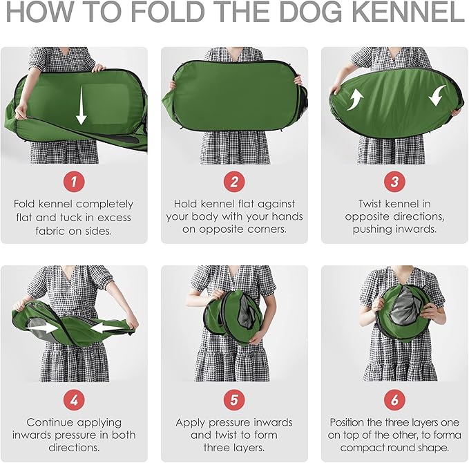 Love's cabin Pop Up Kennel 36in Large