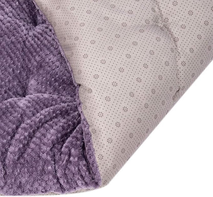 WONDER MIRACLE Fuzzy Deluxe Pet Beds (23" x 35", L-Grape