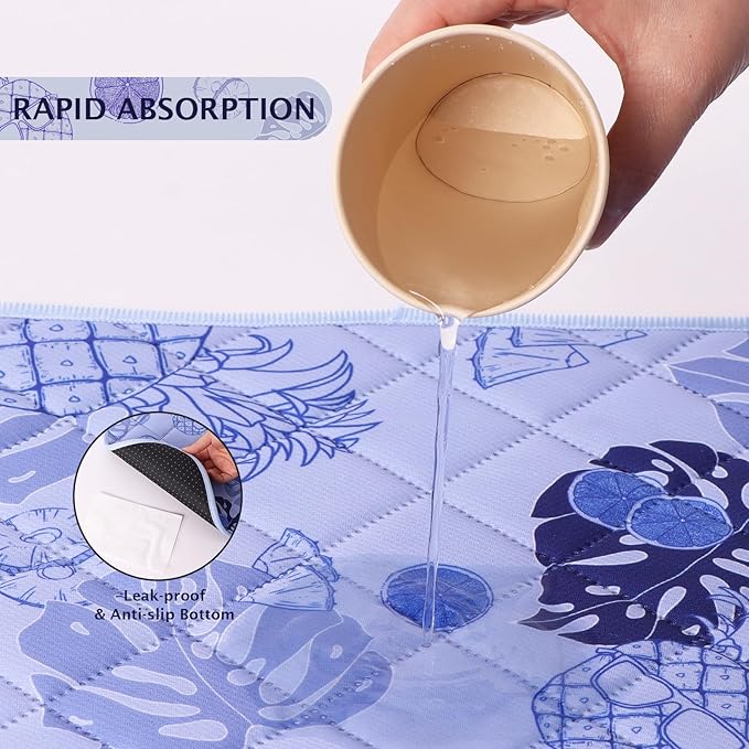 IEUUMLER Washable Pee Pads for Dogs 2 Pack EU007 (Purple 36"X41"-2pcs)