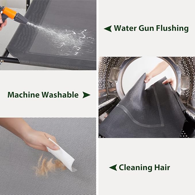 RRPETHOME Large Elevated Cooling Dog Bed