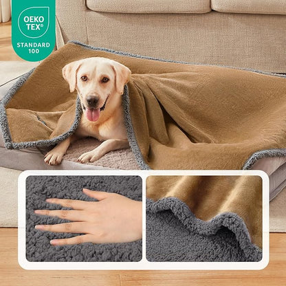 Luciphia Waterproof Blanket for Large Dogs Liquid Proof Medium（57" x 40"）