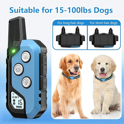 Dog Shock Collar with Remote Control 2 Dogs, 3 Training
