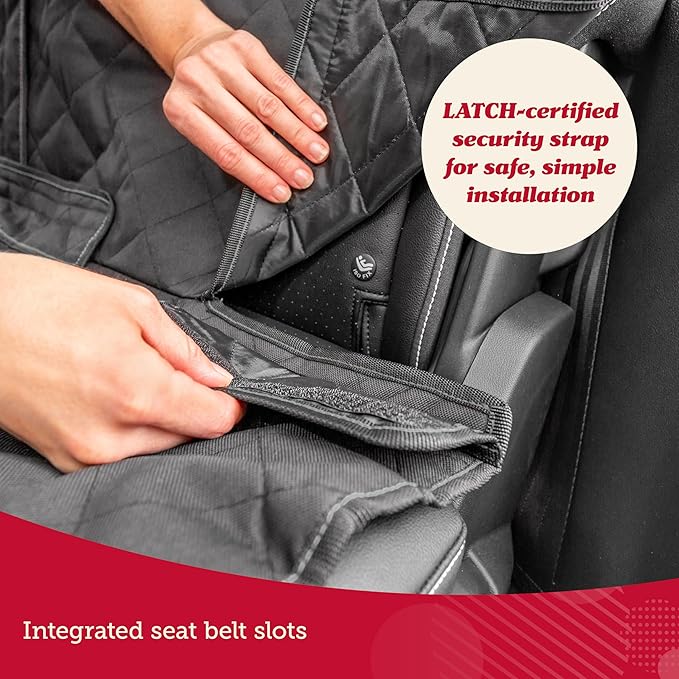 Lusso Gear Dog Car Seat Cover for Back Seat 100% Waterproof,