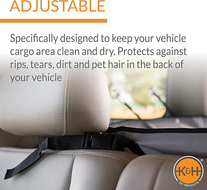 K&H Pet Products Quilted Cargo Cover Black Standard/Mid-Size 54 Inches