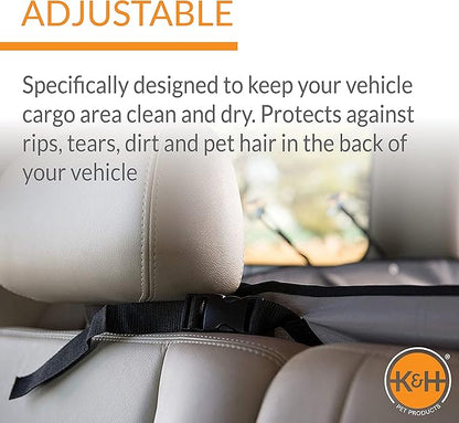 K&H Pet Products Quilted Cargo Cover Black Standard/Mid-Size 54 Inches