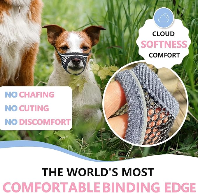 Dog Muzzle for Small Medium Dogs Breathable Adjustable