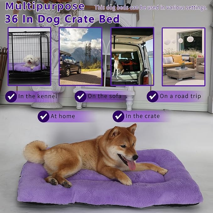 Dog Bed for 36 Inch Crate Washable 24x36 Dog 55lb Medium Dogs,36 Inch