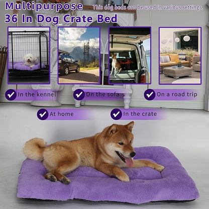Dog Bed for 36 Inch Crate Washable 24x36 Dog 55lb Medium Dogs,36 Inch
