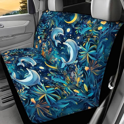 AFPANQZ Moon Dolphin Holiday Starfish Car Seat Cover