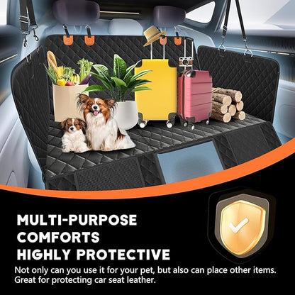 Dog Car Seat Cover for Back Seat 400lb,600D Heavy