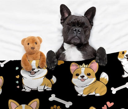 Corgi Dog Blanket Dog Blanket Gifts Super Soft Corgi Blanket for Dog 40"x30" for